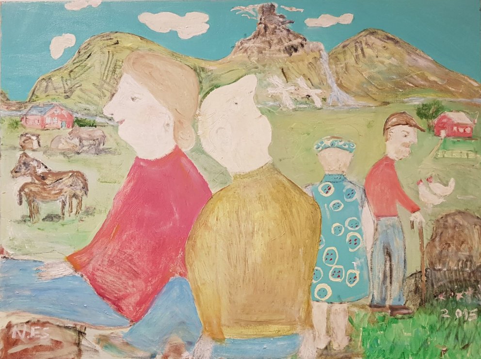 Norma Samúelsdóttir sýnir á bókasafninu