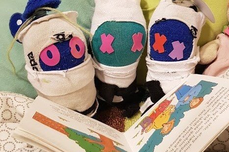 Myndir frá bangsagistingunni