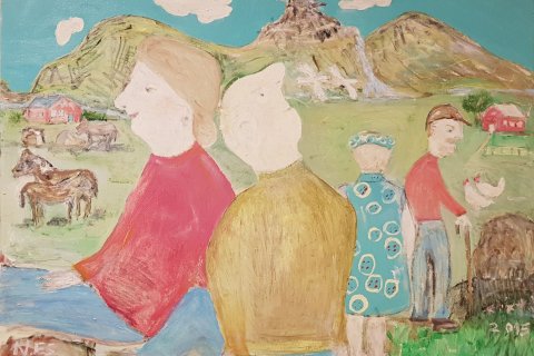 Norma Samúelsdóttir sýnir á bókasafninu