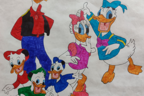 Anna Sigga sýnir á bókasafninu